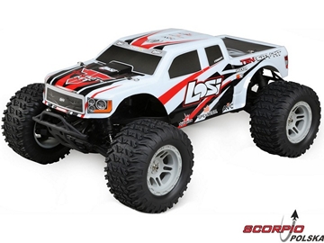 Losi Tenacity Monster Truck 1:10 4WD AVC biały Losi Tenacity Monster Truck 1:10 4WD AVC biały / LOS03012T1