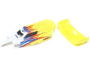 Losi karoseria, skrzydło żółto/białe: Mini-B Losi karoseria, skrzydło żółto/białe: Mini-B / LOS210023