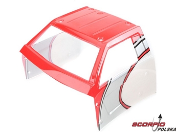 Losi Baja Rey: Część kabinowa czerwona Losi Baja Rey: Część kabinowa czerwona / LOS230023