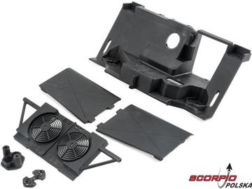 Losi Baja Rey: Tylna poprzeczka, panel z chłodnicą Losi Baja Rey: Tylna poprzeczka, panel z chłodnicą / LOS231005