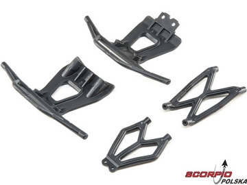 Losi Tenacity MT: Zestaw zderzaków Losi Tenacity MT: Zestaw zderzaków / LOS231036