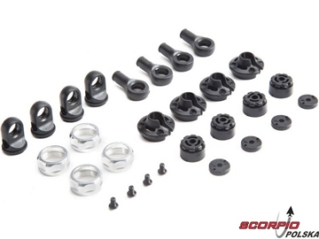 Losi Baja Rey: Końcówki amortyzatora, osłonki Losi Baja Rey: Końcówki amortyzatora, osłonki / LOS233001