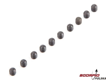 Losi: Śruba Cup Point M4 x 4mm (10) / LOS235012