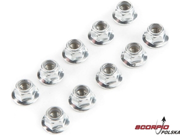 Losi: Nakrętka bezpieczna z kołnierzem M5 x 0.8 (1 Losi: Nakrętka bezpieczna z kołnierzem M5 x 0.8 (1 / LOS235015