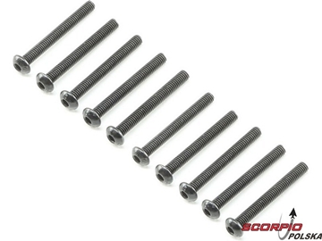 Losi Śruba Button Head M3x25mm (10) Losi Śruba Button Head M3x25mm (10) / LOS235024