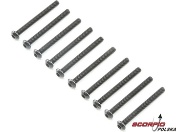 Losi Śruba Button Head M3x30mm (10) / LOS235025