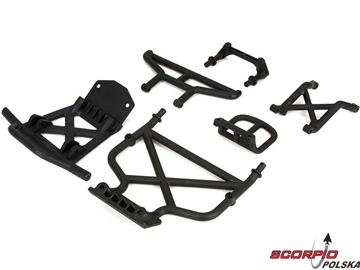 DBXL 1:5: Zderzak przedni/tylny + wsporniki DBXL 1:5: Zderzak przedni/tylny + wsporniki / LOS251011