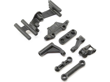 Super Baja Rey: Mocowanie serwa i elementy sterowania Super Baja Rey: Mocowanie serwa i elementy sterowania / LOS251059