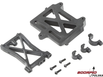 Losi DBXL-E: Płyta regulatora, słupki / LOS252060