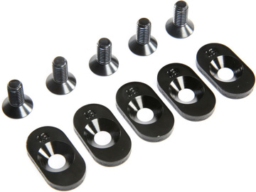 5ive-T 2.0: Wkład mocowania łoża silnika czarny 18T (5) 5ive-T 2.0: Wkład mocowania łoża silnika czarny 18T (5) / LOS252099