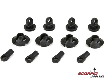 DBXL 1:5: Końc sprężyn, klipsy, kul. czopy (2) DBXL 1:5: Końc sprężyn, klipsy, kul. czopy (2) / LOS253006