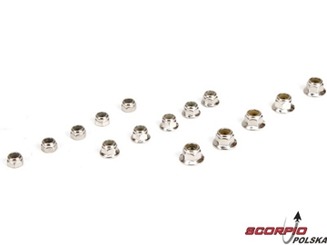 DBXL 1:5: Komplet nakrętek samokontr (15) DBXL 1:5: Komplet nakrętek samokontr (15) / LOS256000