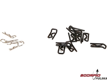 DBXL 1:5: Spinki karoserii duże (10) + małe (4) DBXL 1:5: Spinki karoserii duże (10) + małe (4) / LOS256005