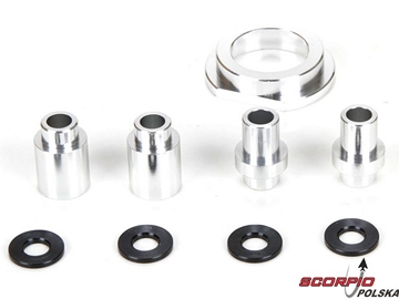 MTXL: Wkład łoża silnika, uchwyt sprzęgła aluminiu MTXL: Wkład łoża silnika, uchwyt sprzęgła aluminiu / LOS256008