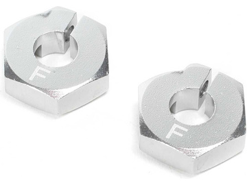 Losi piasta sześciokątna przedniego koła aluminium (2): 22S / LOS332005