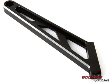 Losi DBXL-E: Poprzeczka podwozia tylna czarna dural / LOS351007