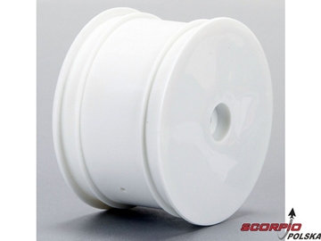 Mini 8T: Felgi kół przednie/tylne białe (4) Mini 8T: Felgi kół przednie/tylne białe (4) / LOS41003