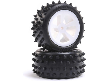Losi koło tylne z oponą 4 Row, białe (2): Mini JRX2 Losi koło tylne z oponą 4 Row, białe (2): Mini JRX2 / LOS41024