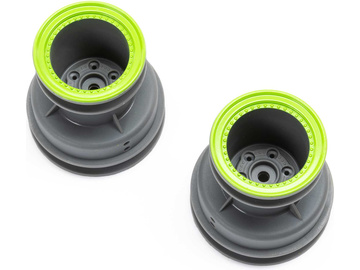 Losi felga MT jasno szara, beadlock zielony (2): Mini LMT Losi felga MT jasno szara, beadlock zielony (2): Mini LMT / LOS41044