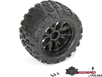 Losi TEN MT: Koła z oponami (2) / LOS43010