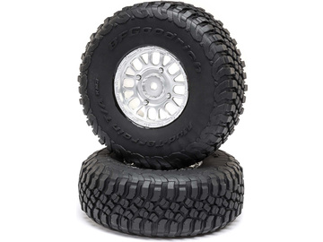 Losi koło z oponą BFG KM3 2.2/3.0, felga satyna H12 (2): RZR Rey / LOS43059