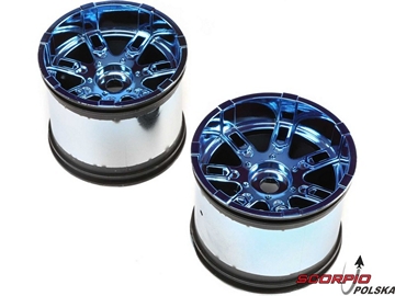LST 3XL-E: Koło hex 17mm czarny chrom (2) LST 3XL-E: Koło hex 17mm czarny chrom (2) / LOS44001