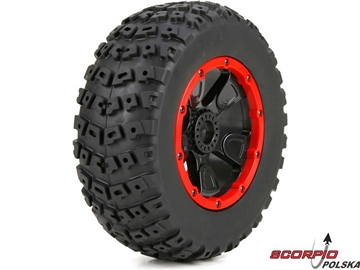 DBXL 1:5: Koło z oponą lewe i prawe (1kpl) DBXL 1:5: Koło z oponą lewe i prawe (1kpl) / LOS45004