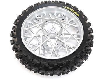 Losi koło z oponą Dunlop MX53 tylne, felga chrom: PM-MX Losi koło z oponą Dunlop MX53 tylne, felga chrom: PM-MX / LOS46007