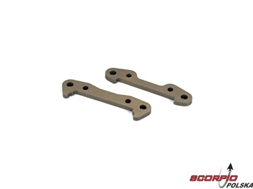 Front Hinge Pin Brace Set-Aluminum: 8B.8T Front Hinge Pin Brace Set-Aluminum: 8B.8T / LOSA1744