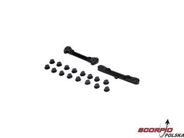 Adj Rear Hinge Pin Brace with Inserts: 8B 2.0EU Adj Rear Hinge Pin Brace with Inserts: 8B 2.0EU / LOSA1758