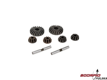 Differential Gear & Shaft Set: 8B.8T / LOSA3502