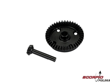 Rear Ring Gear. 43T/10T Pinion Set: 8T Rear Ring Gear. 43T/10T Pinion Set: 8T / LOSA3513