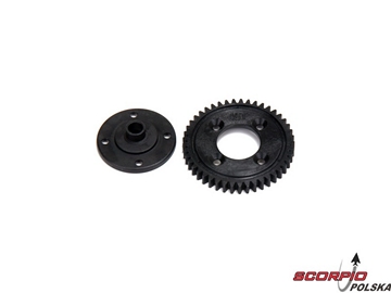 45T Spur Gear. Plastic: 8E 2.0 / LOSA3562