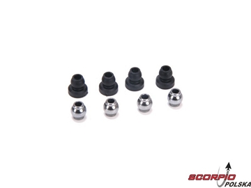 Upper Shock Bushings&Lower Shock Pivot Ball(4):CCR Upper Shock Bushings&Lower Shock Pivot Ball(4):CCR / LOSA5012