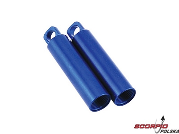 Aluminum Shock Body. Blue (2) / LOSA5026