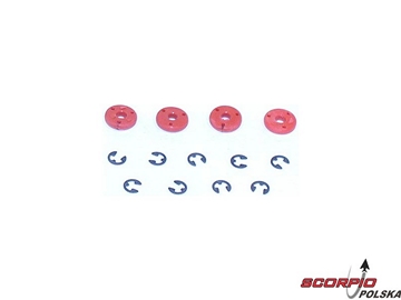 Shock Pistons #56. Red (4) Shock Pistons #56. Red (4) / LOSA5046