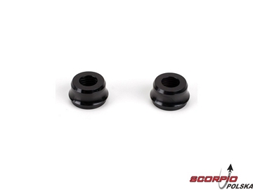 15mm Shock Caps Bottom (2): 8B 8T / LOSA5421