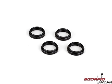 15mm Shock Adjuster Nuts(4): 8B 8T / LOSA5424