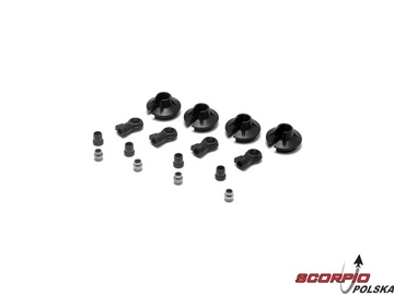 15mm Shock Ends. Cups. Bushing: 8B 2.0 / LOSA5435