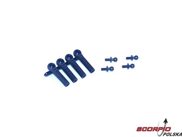 Ball Studs w/Ends. 4-40 x 3/16 Ball Studs w/Ends. 4-40 x 3/16 / LOSA6001