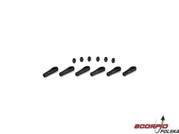 HD Rod Ends & Balls: 8B. 8T / LOSA6044
