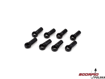 5mm Rod End Set: 8B. 8T / LOSA6047