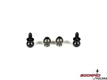 Steering Ball Set 6.8mm: 8B.8T Steering Ball Set 6.8mm: 8B.8T / LOSA6050