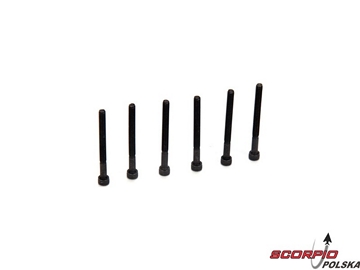 4-40 x 1 1/4 Cap Head Screws (6) / LOSA6287