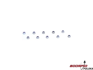 4-40 Aluminum Mini-Nuts (10) / LOSA6306