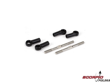 Turnbuckles 5mmx68mm w/Ends:8B / LOSA6541