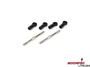 Turnbuckles 4mmx60mm w/Ends:8B / LOSA6542