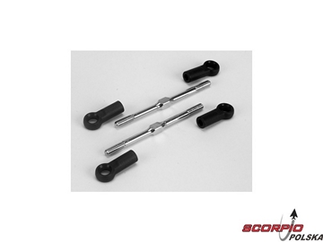 Turnbuckles 4mm x 70mm with Ends: 8B 2.0 / LOSA6544