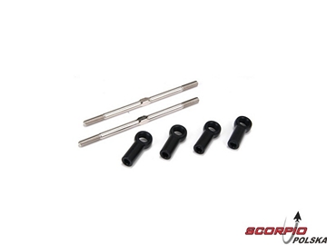 Turnbuckles. 5 x 107mm with Ends / LOSA6546