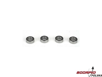 6x12mm Sealed Ball Bearing (4) / LOSA6940